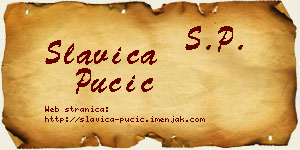 Slavica Pučić vizit kartica